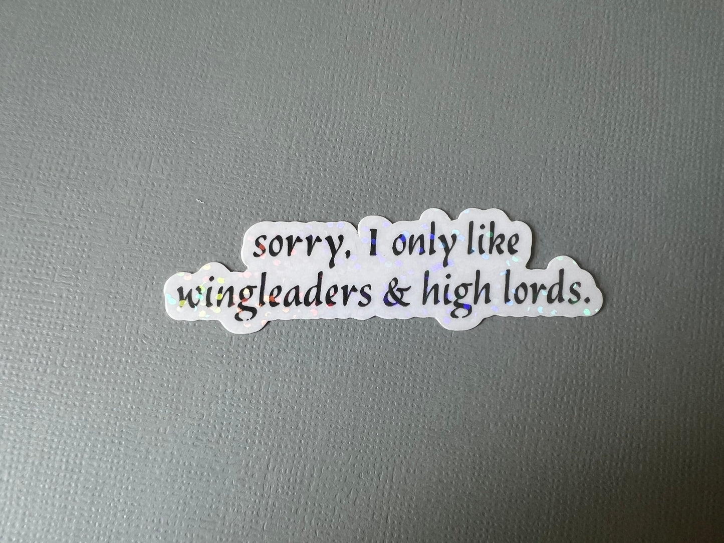 Wingleaders & High Lords